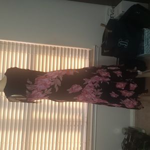 Lola P. Exquisitely beaded vneck with netting & tassel overlay jagged he…